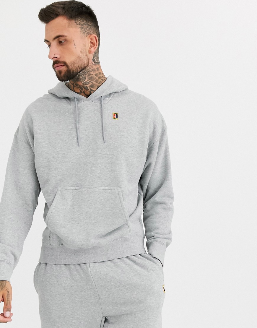 Nike - Court Essential - grå hættetrøje