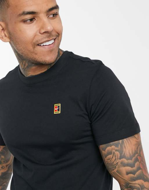 Nike Court Essential t shirt in black