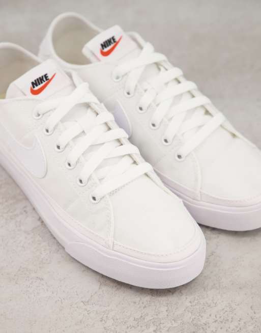 White hot sale nike canvas