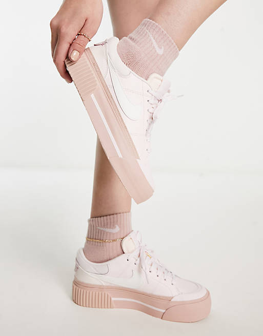 Nike Court Legacy Lift sneakers in pink | ASOS