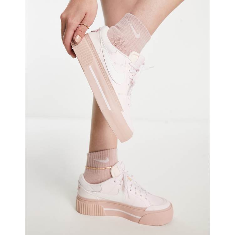 Nike Court Legacy Lift sneakers in pink ASOS