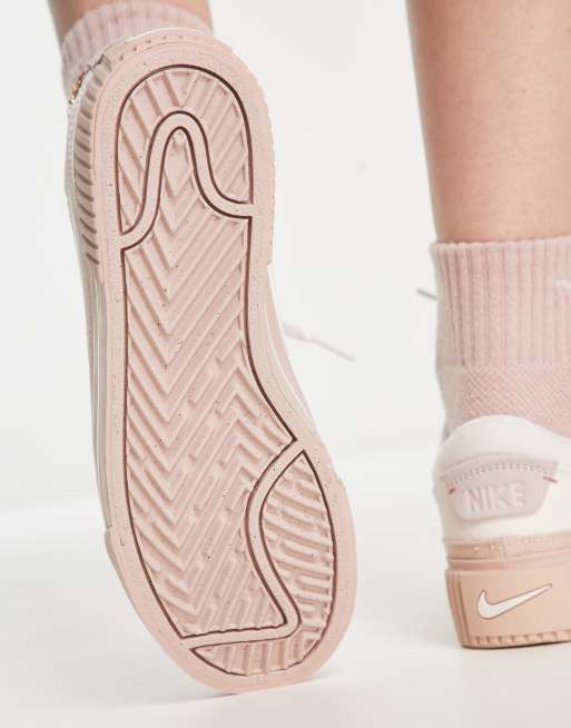 Nike slip outlet on pink