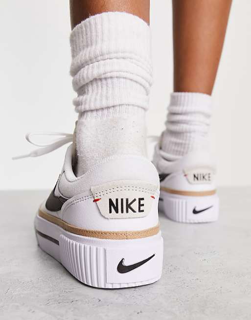 Nike Women #39 s Court Legacy Lift Sneaker White Factory Sale Nike Women #39 s Court Legacy Lift Sneaker White Factory Sale