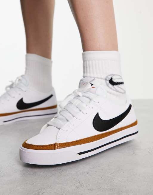 Nike Court Legacy sneakers and | white black in ASOS