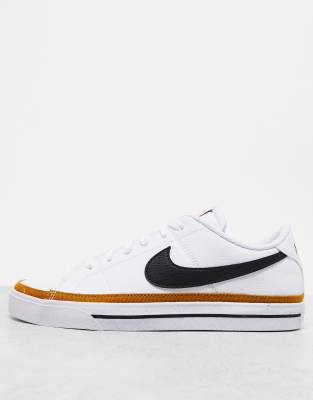 Nike Men's Court Legacy Leather Casual Sneakers From Finish Line In White