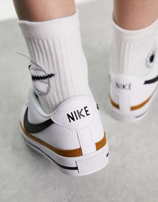 Nike Court Legacy sneakers in white, 4 of 4