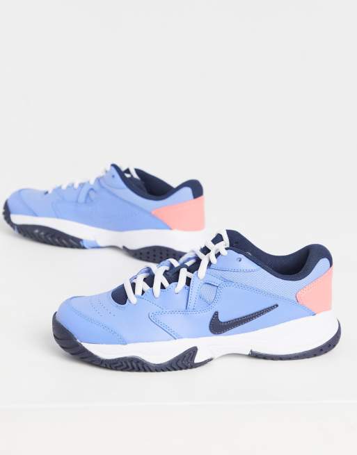 Nike court lite blue sale