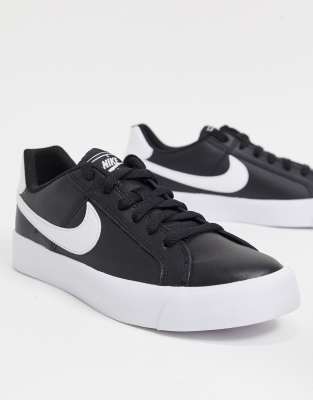 nike court royale ac white black