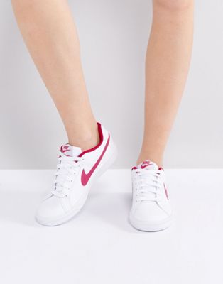 nike court royale bianche e rosse