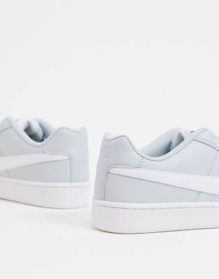 nike court royale trainers in aura & white