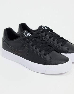 Nike court royale sneakers in black and 