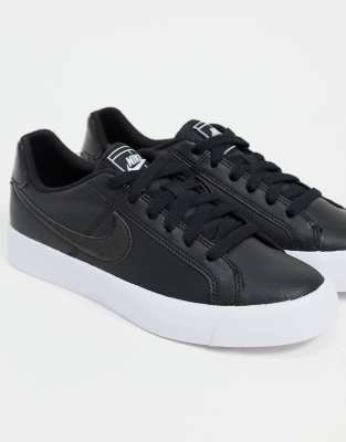 nike court royale black white