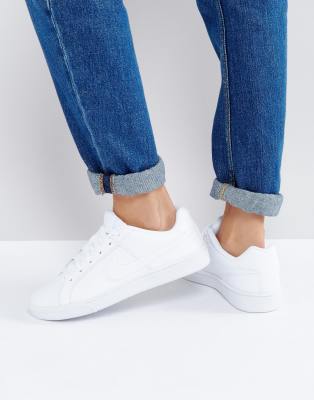 nike court white sneakers