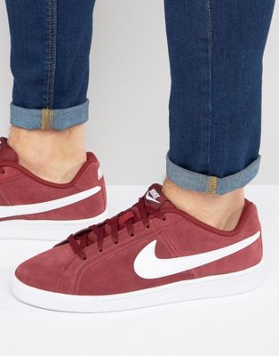Nike Court Royale Suede Sneakers In Red 