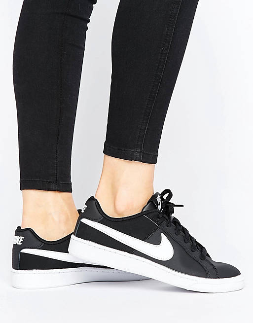 Give Be discouraged Challenge Nike Court Royale Trainers In Black And White | ASOS