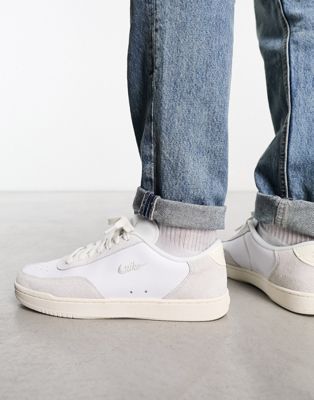 Nike Court Vintage premium trainers in  white and sail - ASOS Price Checker