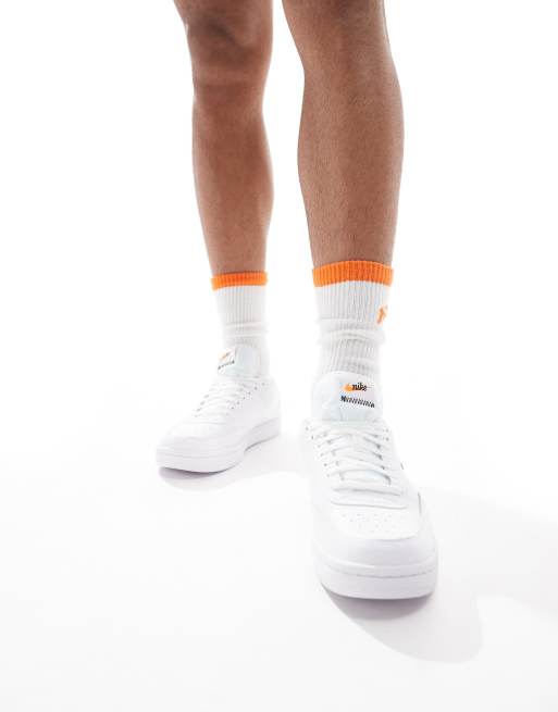 Nike – Court Vintage Premium – Vita sneakers i läder