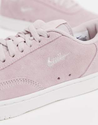 pink suede nike trainers