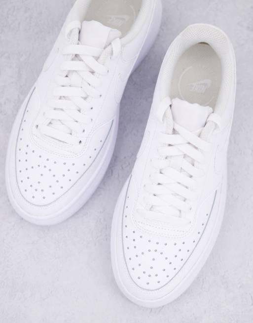 White nike hotsell platform shoes