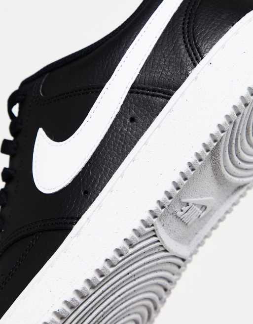 Nike Court Vision Low Next sneakers in black and white, 4 of 4