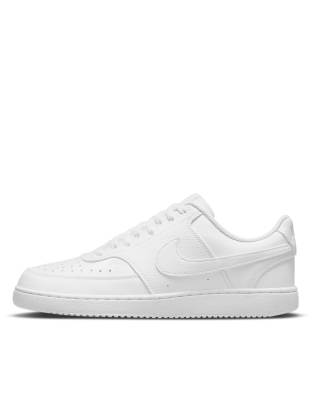 Nike Court Vision Low Next Sneakers In White - White In White