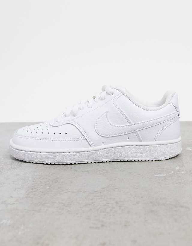 Nike Court Vision Low sneakers in triple white