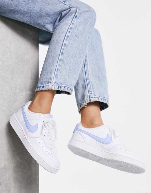 blue nike court vision low