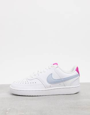 nike court vision low white blue