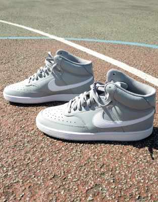 nike court vision mid grey