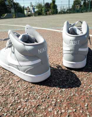 nike court vision mid grey