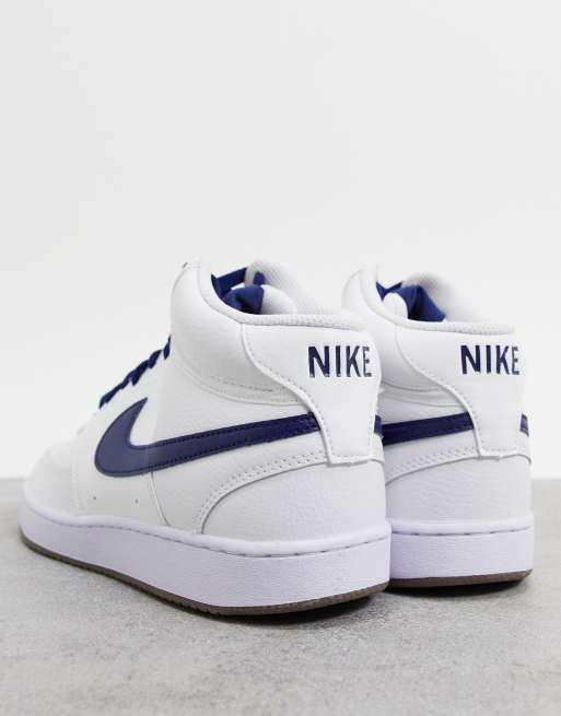 nike court vision mid summit white