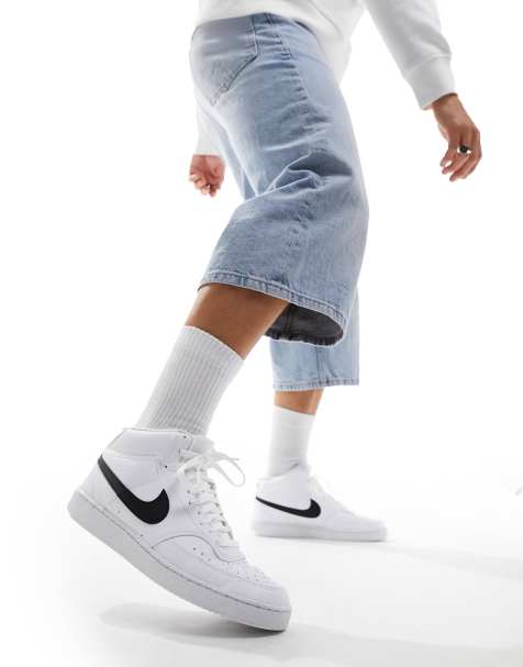 Nike white shoes high on sale tops