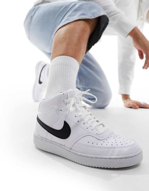 Nike Court Vision Mid White Shoes