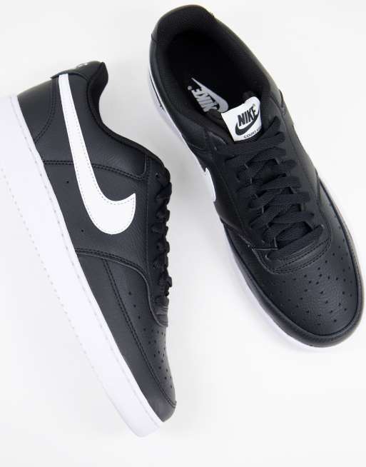 Nike – Court Vision – Svarta och vita, låga sneakers, 2 av 4