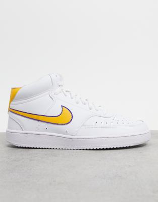 nike shoes with yellow swoosh