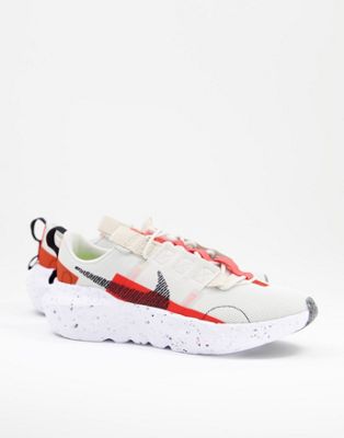 Chaussures Nike - Crater Impact - Baskets - Taupe et rouge
