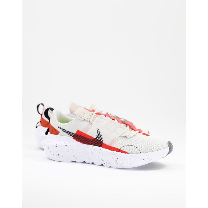 V01DK Scarpe Nike - Crater Impact - Sneakers color pietra e rosse