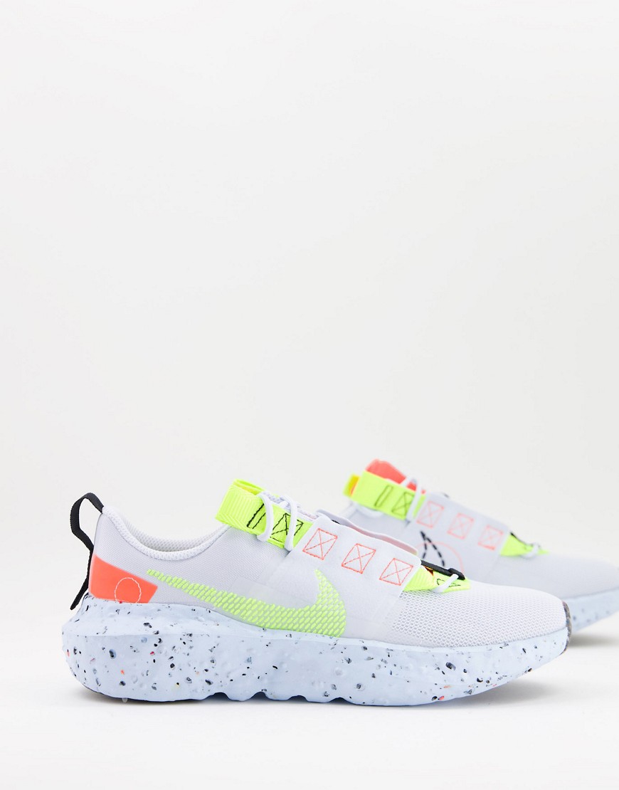 Nike Crater Impact sneakers in blue and neon green-Blues