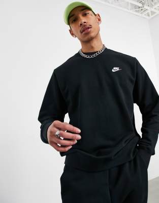 Nike foundation outlet crew sweatshirt black