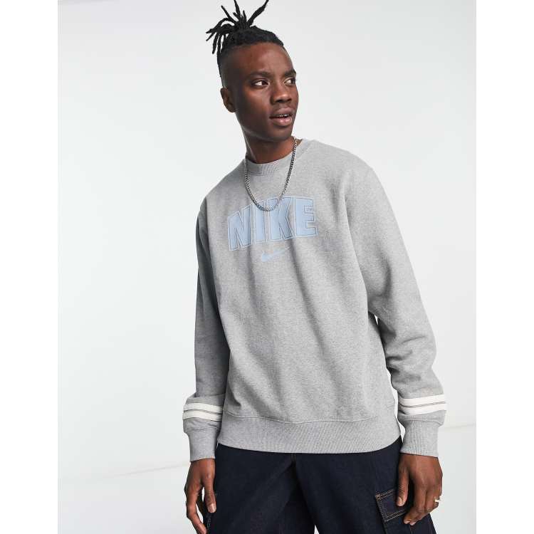 Nike grey clearance crew neck sweatshirt