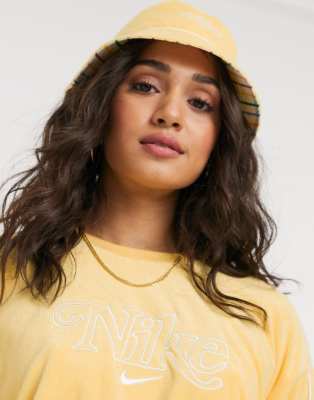 nike yellow crop sweatshirt