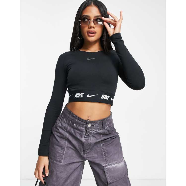 Crop top cheap nike manche longue