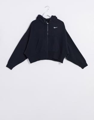 cropped nike zip up hoodie