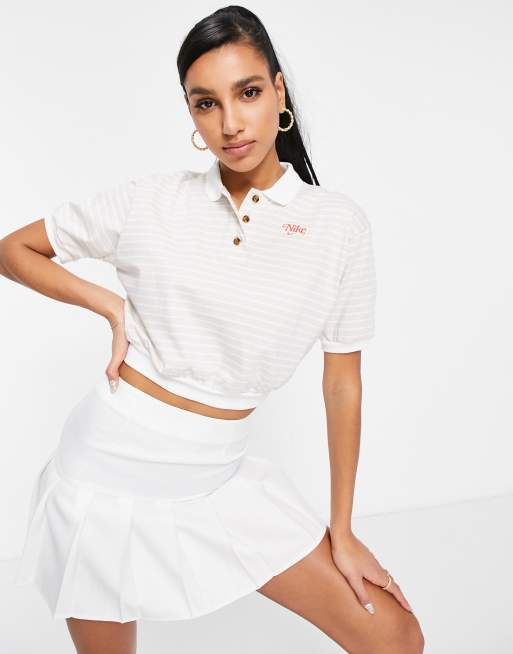 nike polo crop