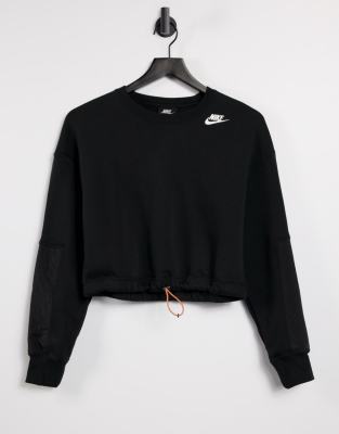 nike cropped sweatshirt