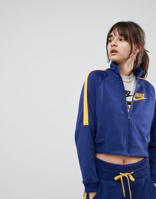 Royal blue nike hot sale track jacket