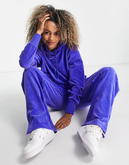 Nike sportswear hot sale velour hoodie dress