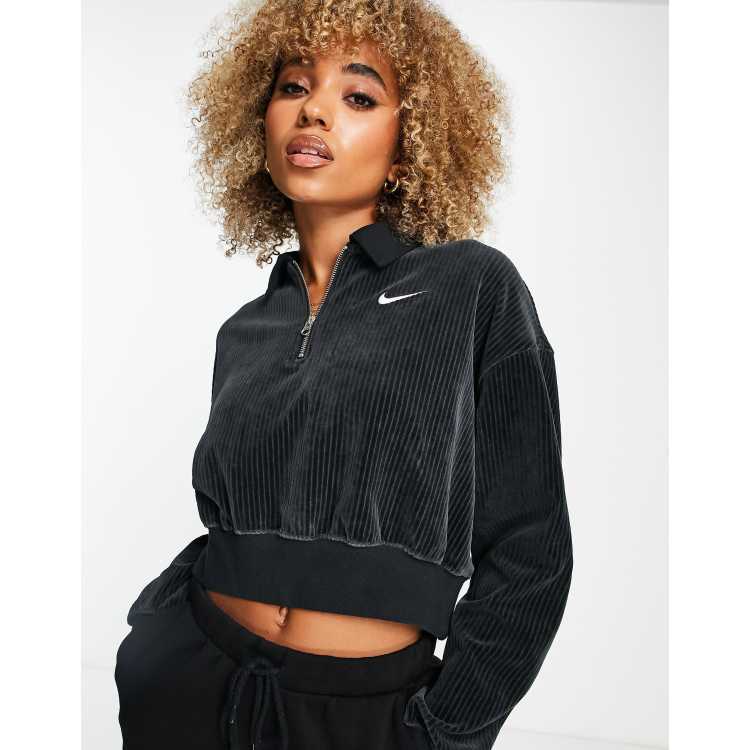 Nike best sale velour sweatshirt