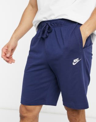 navy blue jersey shorts