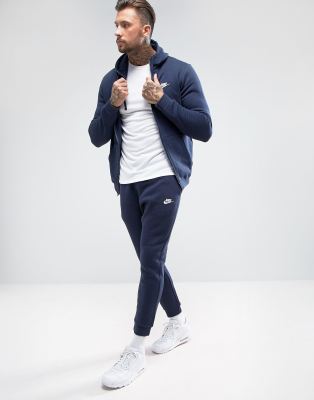 nike navy cuffed joggers